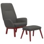 Relaxation armchair with dark gray fabric stool by vidaXL, Armchairs - Ref: Foro24-3097872, Price: 152,94 €, Discount: %