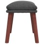 Sillón de relax con taburete tela gris oscuro de vidaXL, Sillones - Ref: Foro24-3097872, Precio: 152,94 €, Descuento: %
