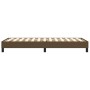 Estructura de cama de tela marrón 100x200 cm de vidaXL, Camas y somieres - Ref: Foro24-3120495, Precio: 78,69 €, Descuento: %