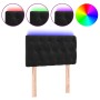 Cabecero con LED de terciopelo negro 80x7x78/88 cm de vidaXL, Cabeceros y pies de cama - Ref: Foro24-3121980, Precio: 51,78 €...