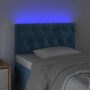 LED-Kopfteil aus dunkelblauem Samt, 80 x 7 x 78/88 cm von vidaXL, Kopf- und Fußteile - Ref: Foro24-3121982, Preis: 48,78 €, R...
