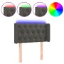 Dark gray velvet headboard with LED 83x16x78/88 cm by vidaXL, Headboards and footboards - Ref: Foro24-3123603, Price: 54,70 €...