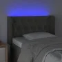 Cabecero con LED de terciopelo gris oscuro 83x16x78/88 cm de vidaXL, Cabeceros y pies de cama - Ref: Foro24-3123603, Precio: ...