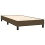 Box spring bed with dark brown fabric mattress 100x200 cm by vidaXL, Beds and slatted bases - Ref: Foro24-3126544, Price: 324...