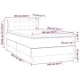 Box spring bed with dark brown fabric mattress 100x200 cm by vidaXL, Beds and slatted bases - Ref: Foro24-3126544, Price: 324...