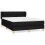 Cama box spring con colchón tela negro 140x200 cm de vidaXL, Camas y somieres - Ref: Foro24-3127047, Precio: 464,71 €, Descue...