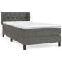 Boxspringbett mit dunkelgrauer Samtmatratze 80x200 cm von vidaXL, Betten und Lattenroste - Ref: Foro24-3127638, Preis: 303,44...