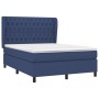 Boxspringbett mit blauer Stoffmatratze 140x200 cm von vidaXL, Betten und Lattenroste - Ref: Foro24-3128211, Preis: 505,48 €, ...