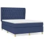 Box spring bed with blue fabric mattress 140x190 cm by vidaXL, Beds and slatted bases - Ref: Foro24-3128763, Price: 538,86 €,...