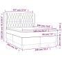 Boxspringbett mit blauer Stoffmatratze 140x190 cm von vidaXL, Betten und Lattenroste - Ref: Foro24-3128763, Preis: 510,62 €, ...