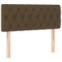 Cama box spring con colchón tela marrón oscuro 100x200 cm de vidaXL, Camas y somieres - Ref: Foro24-3129932, Precio: 332,67 €...