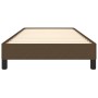 Estructura de cama de tela marrón 100x200 cm de vidaXL, Camas y somieres - Ref: Foro24-346699, Precio: 78,31 €