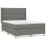 Boxspringbett mit dunkelgrauer Stoffmatratze 140x190 cm von vidaXL, Betten und Lattenroste - Ref: Foro24-3132226, Preis: 539,...