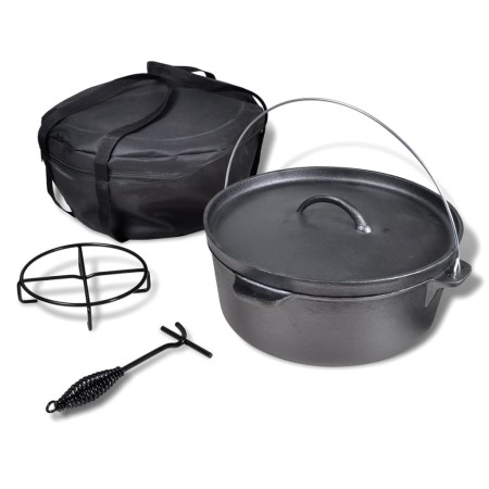 Dutch Oven inklusive Zubehör, 11,3 L von vidaXL, Eisentöpfe - Ref: Foro24-41564, Preis: 112,05 €, Rabatt: %