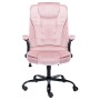 Silla de oficina de terciopelo rosa de vidaXL, Sillas de oficina - Ref: Foro24-20571, Precio: 235,49 €, Descuento: %