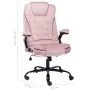 Silla de oficina de terciopelo rosa de vidaXL, Sillas de oficina - Ref: Foro24-20571, Precio: 230,93 €, Descuento: %