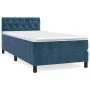 Box spring bed with dark blue velvet mattress 80x200 cm by vidaXL, Beds and slatted bases - Ref: Foro24-3141453, Price: 302,2...