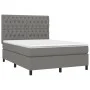 Box spring bed with dark gray fabric mattress 140x190 cm by vidaXL, Beds and slatted bases - Ref: Foro24-3142010, Price: 542,...