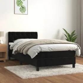 Box spring bed with black velvet mattress 80x200 cm by vidaXL, Beds and slatted bases - Ref: Foro24-3141451, Price: 280,96 €,...