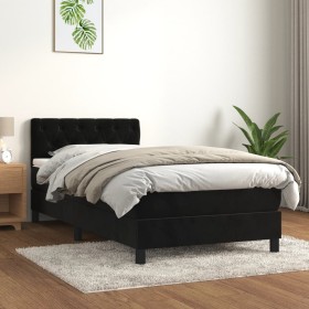 Boxspringbett mit schwarzer Samtmatratze 80x200 cm von vidaXL, Betten und Lattenroste - Ref: Foro24-3141451, Preis: 286,38 €,...