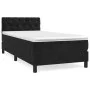 Box spring bed with black velvet mattress 80x200 cm by vidaXL, Beds and slatted bases - Ref: Foro24-3141451, Price: 280,96 €,...