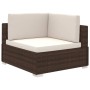 8-teiliges Gartenmöbel-Set und braune synthetische Rattankissen von vidaXL, Gartensets - Ref: Foro24-41270, Preis: 936,04 €, ...
