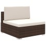 8-piece garden furniture set and brown synthetic rattan cushions by vidaXL, Garden sets - Ref: Foro24-41270, Price: 936,04 €,...
