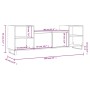 Mueble para TV madera contrachapada gris Sonoma 160x35x55 cm