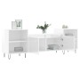 Hochglanzweißer TV-Schrank aus Sperrholz, 160 x 35 x 55 cm von vidaXL, TV-Möbel - Ref: Foro24-831342, Preis: 79,28 €, Rabatt: %