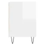 Glossy white plywood TV cabinet 160x35x55 cm by vidaXL, TV Furniture - Ref: Foro24-831342, Price: 78,46 €, Discount: %