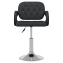 Sillas de comedor giratorias 4 unidades cuero sintético negro