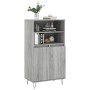 Sonoma gray plywood tall sideboard 60x36x110 cm by vidaXL, Sideboards - Ref: Foro24-831490, Price: 76,45 €, Discount: %