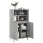 Hohes Sideboard aus grauem Sonoma-Sperrholz, 60 x 36 x 110 cm von vidaXL, Sideboards - Ref: Foro24-831490, Preis: 75,81 €, Ra...