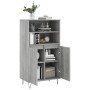 Sonoma gray plywood tall sideboard 60x36x110 cm by vidaXL, Sideboards - Ref: Foro24-831490, Price: 76,45 €, Discount: %