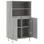Hohes Sideboard aus grauem Sonoma-Sperrholz, 60 x 36 x 110 cm von vidaXL, Sideboards - Ref: Foro24-831490, Preis: 75,81 €, Ra...
