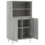 Sonoma gray plywood tall sideboard 60x36x110 cm by vidaXL, Sideboards - Ref: Foro24-831490, Price: 76,45 €, Discount: %