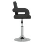 Sillas de comedor giratorias 4 unidades cuero sintético negro