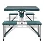 Klappbares Camping-Set, 1 Tisch, 4 hellgrüne Aluminiumhocker von vidaXL, Campingmöbel - Ref: Foro24-41456, Preis: 77,54 €, Ra...