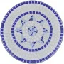 Mesa de bistro terraza mosaico azul y blanco 60 cm de vidaXL, Mesas de jardín - Ref: Foro24-41530, Precio: 91,83 €, Descuento: %