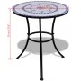 Blue and white mosaic terrace bistro table 60 cm by vidaXL, Garden tables - Ref: Foro24-41530, Price: 94,62 €, Discount: %
