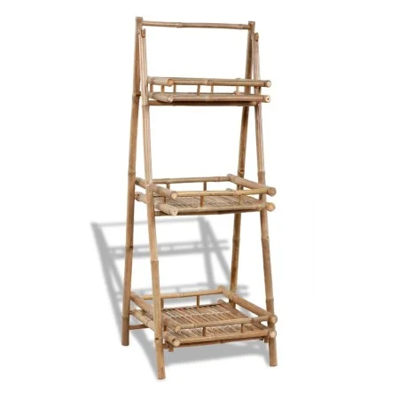 Estantería de bambú plegable con 3 niveles para plantas de vidaXL, Soportes para macetas - Ref: Foro24-41493, Precio: 99,24 €...