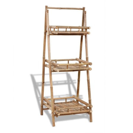 Estantería de bambú plegable con 3 niveles para plantas de vidaXL, Soportes para macetas - Ref: Foro24-41493, Precio: 101,35 ...