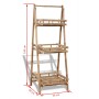 Estantería de bambú plegable con 3 niveles para plantas de vidaXL, Soportes para macetas - Ref: Foro24-41493, Precio: 101,35 ...