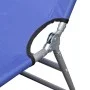Klappbare Sonnenliege aus Stahl mit blauer Pulverbeschichtung von vidaXL, Liegen - Ref: Foro24-41477, Preis: 59,39 €, Rabatt: %