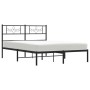 Estructura de cama con cabecero metal negro 160x200 cm de vidaXL, Camas y somieres - Ref: Foro24-355270, Precio: 105,79 €, De...