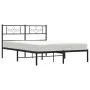Bettgestell mit schwarzem Metallkopfteil 120x190 cm von vidaXL, Betten und Lattenroste - Ref: Foro24-355264, Preis: 92,99 €, ...