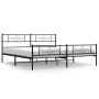 Estructura de cama cabecero y estribo metal negro 193x203cm de vidaXL, Camas y somieres - Ref: Foro24-355291, Precio: 127,35 ...