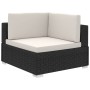 6-teiliges Gartenmöbel-Set und schwarze Kissen aus synthetischem Rattan von vidaXL, Gartensets - Ref: Foro24-41257, Preis: 48...
