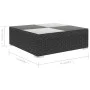 Set muebles de jardín 6 piezas y cojines ratán sintético negro de vidaXL, Conjuntos de jardín - Ref: Foro24-41257, Precio: 48...