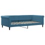 Ausziehbares Schlafsofa mit blauer Samtmatratze 100x200 cm von vidaXL, Betten und Lattenroste - Ref: Foro24-3197801, Preis: 4...
